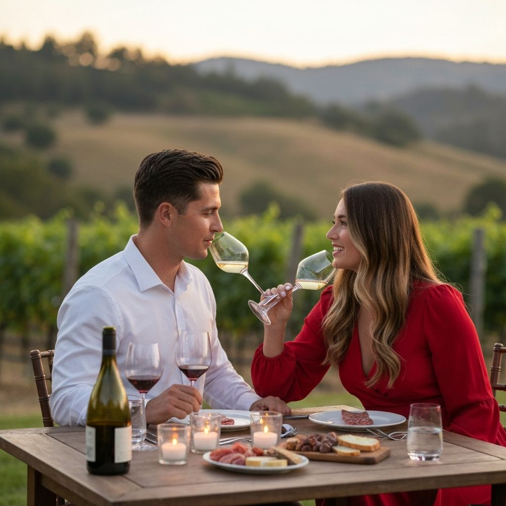 Cozy romantic date night at home